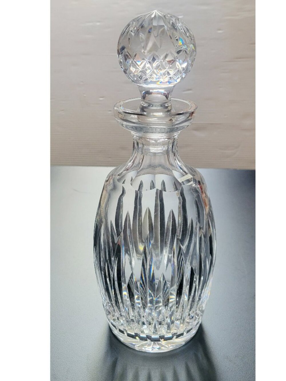 Waterford 11" Tall Carina Cut Glass Crystal Spirits Decanter Vtg ☘️ Ireland Rare